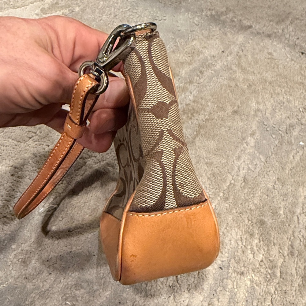 Vintage Y2K Coach signature Demi monogram small shoulder hand bag purse GUC - Picture 6 of 12